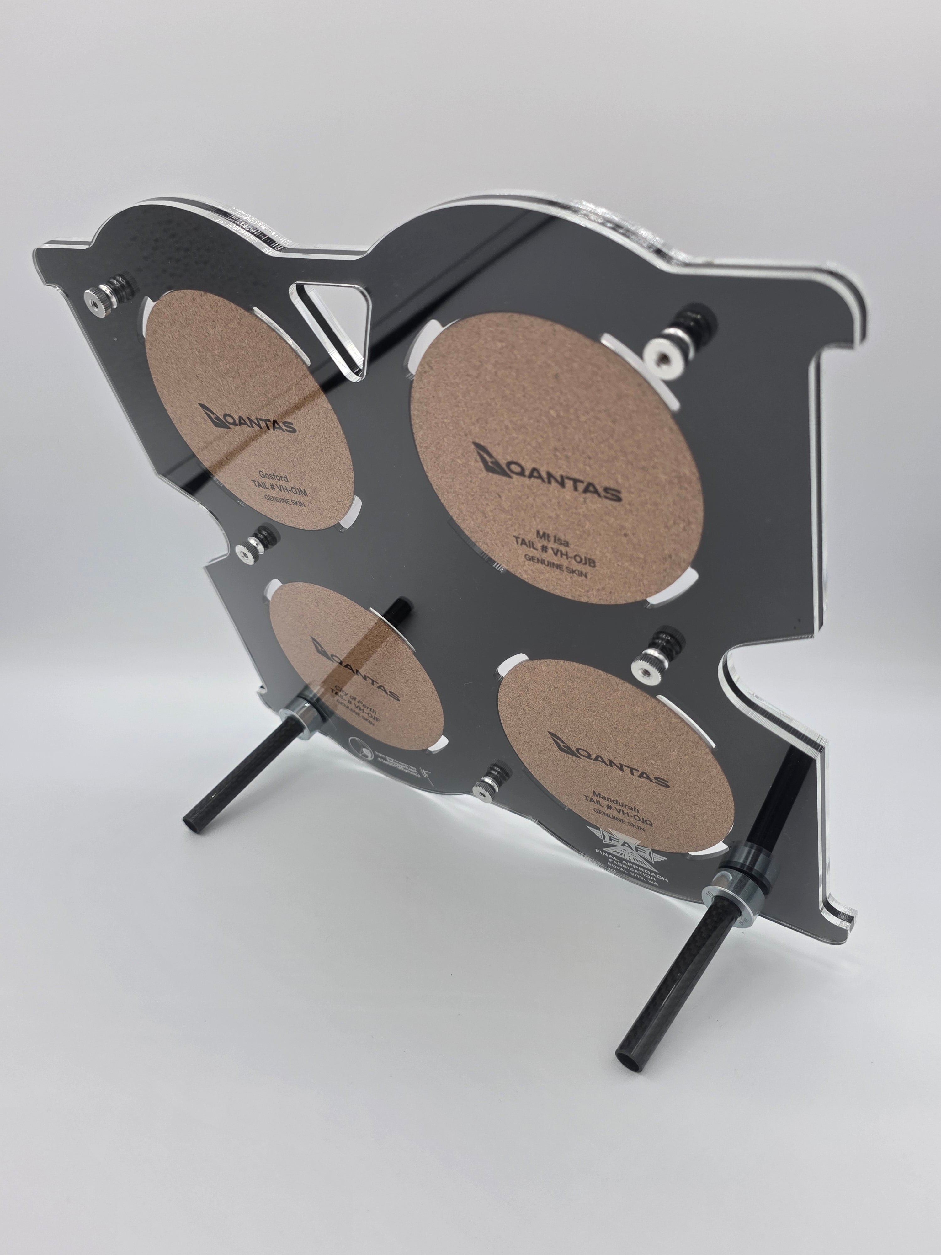 TDS PlaneTags 4-Slot 2 x 2 Coaster Display