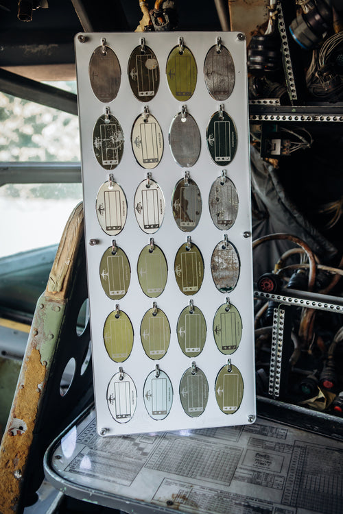 TDS PlaneTags 24-Slot Wall Tag Display